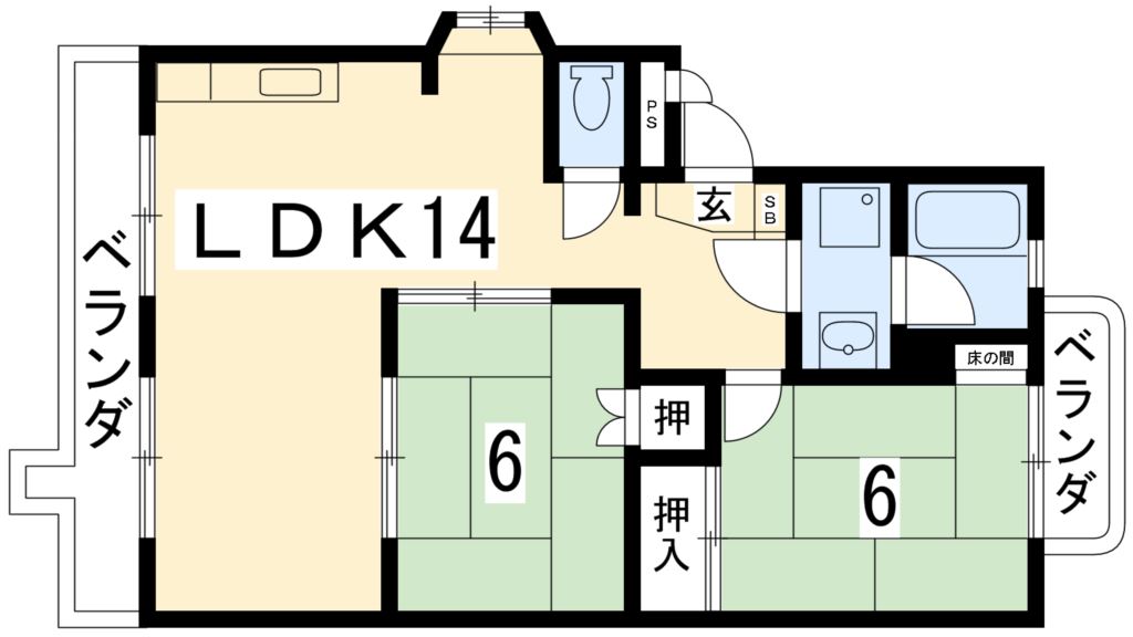 シャルム80の間取り