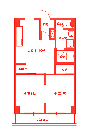 横須賀市野比のマンションの間取り