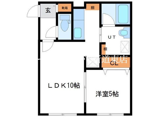 札幌市東区北九条東のマンションの間取り