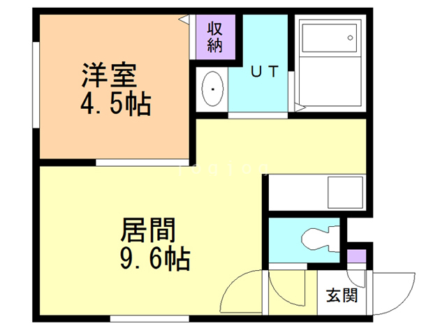 ヴィラ北２４条・涼の間取り