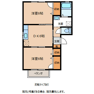 シェソワセレーノＥの間取り