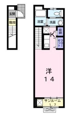 プランドル岸和田３の間取り