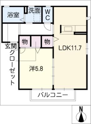 シャーメゾン柳田の間取り