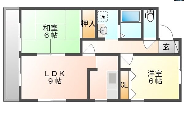 フォブールはまなすIの間取り