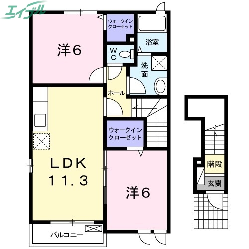 フォーリーフIの間取り