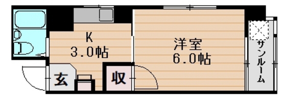 イアーザ舟入中町の間取り