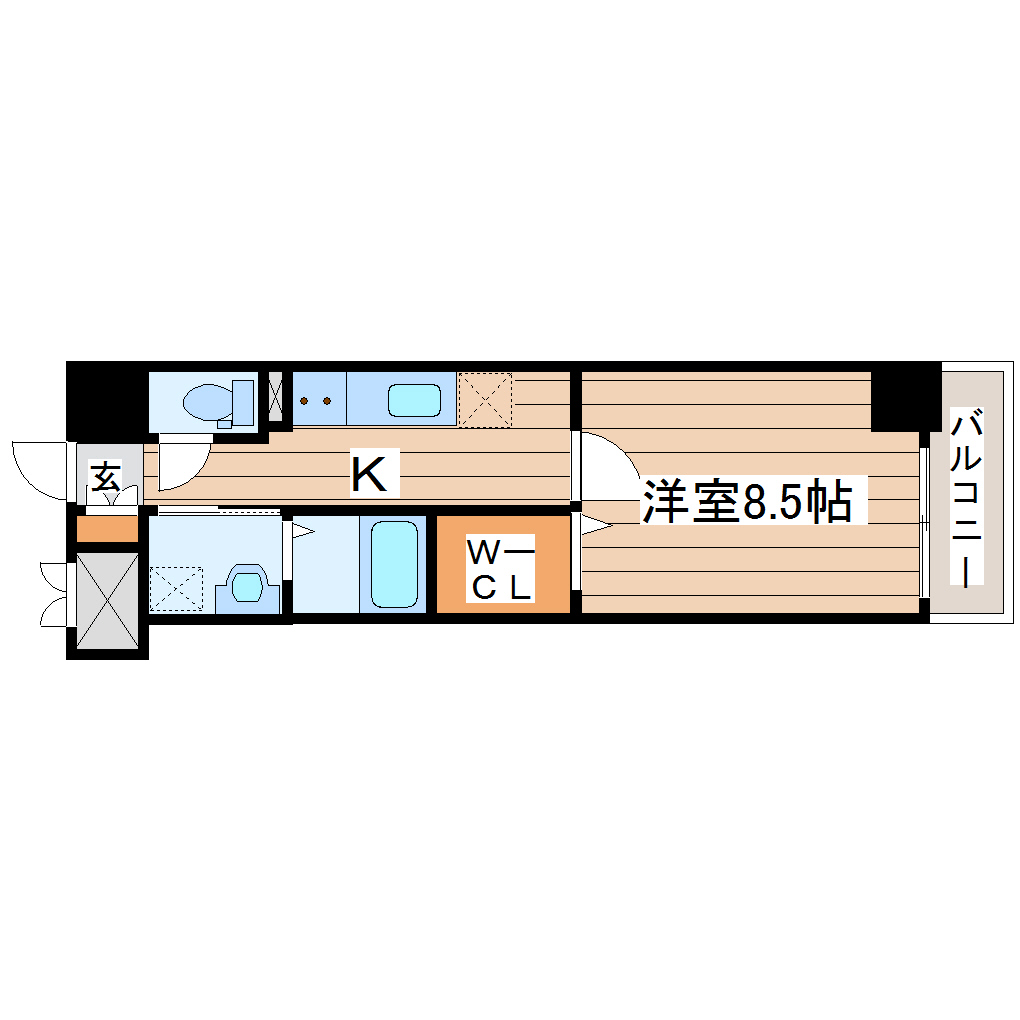 レガーロ仙台駅東の間取り