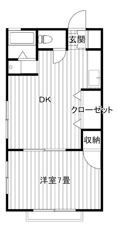 栄コーポの間取り