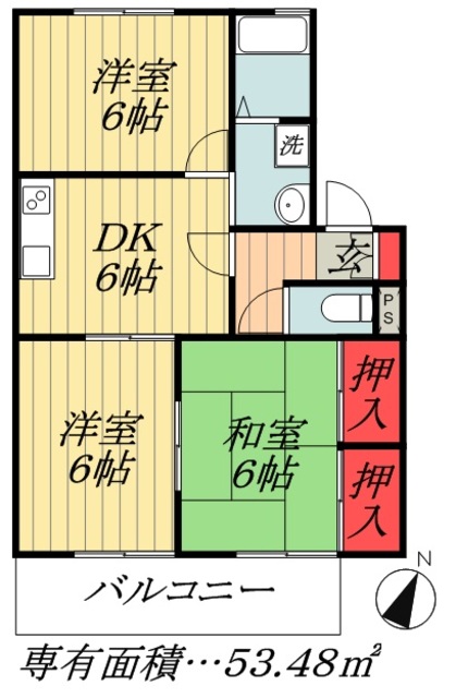 シャンティオン壱番館の間取り