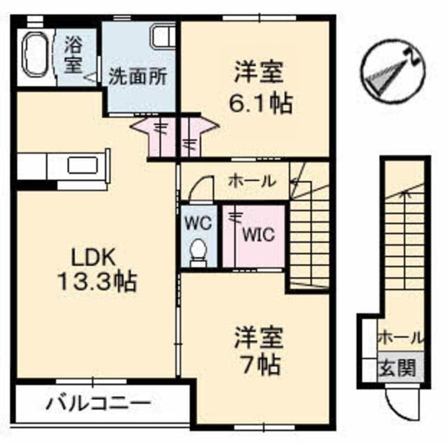 メゾンＲＹＯＳＥＮ　Ａ棟の間取り