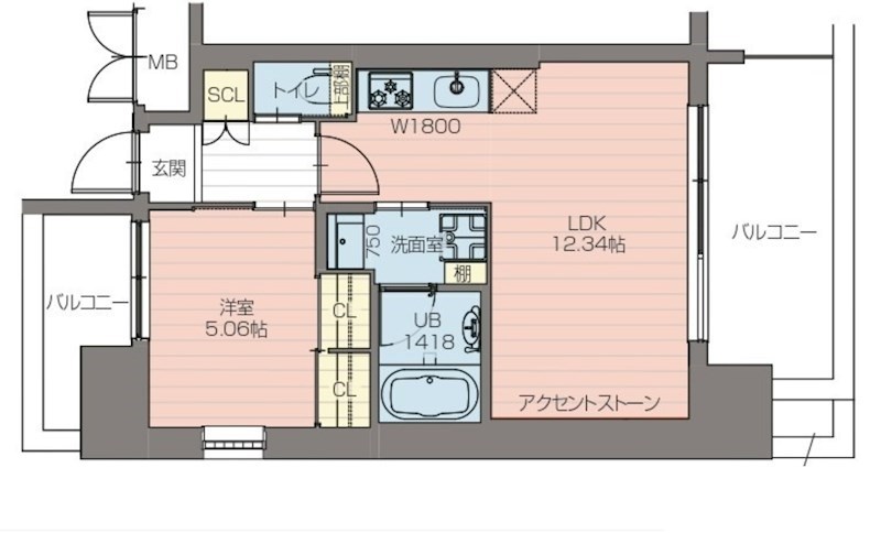 プレジオ阿波座の間取り