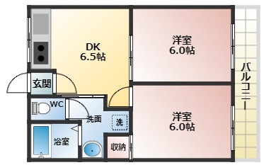 【富田林市須賀のアパートの間取り】