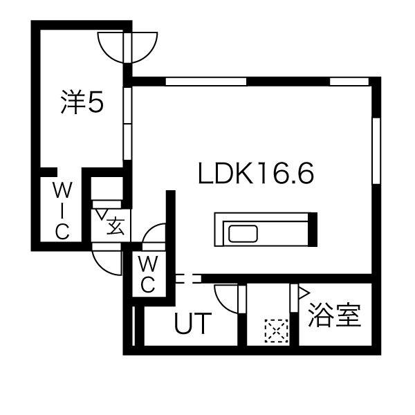 ラフィナート南16条の間取り