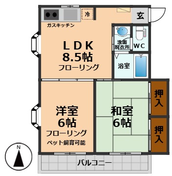 メゾンエスポワールの間取り