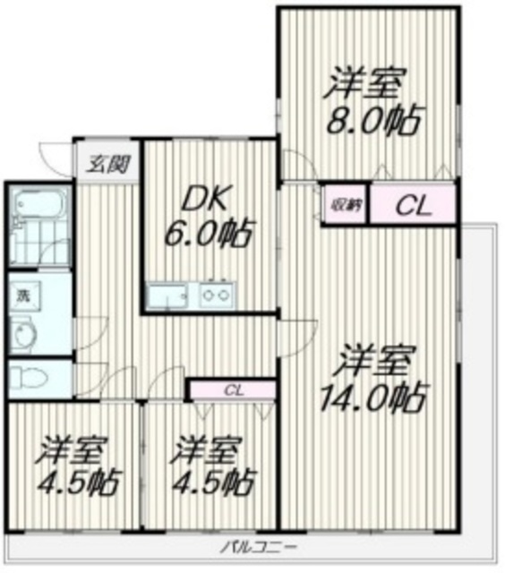 池第一コーポの間取り