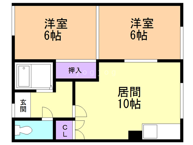 Ｂ仲マンションの間取り