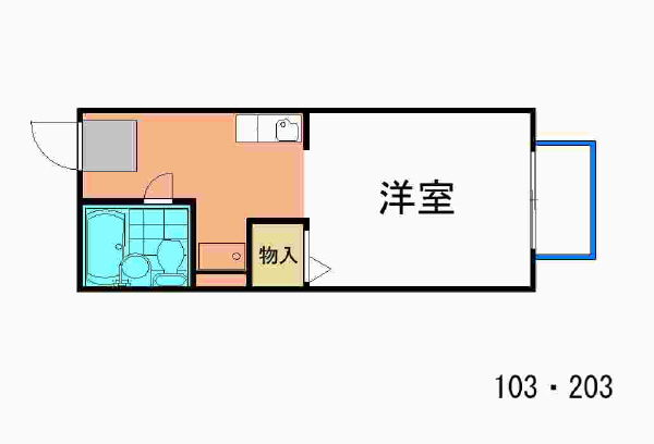 【ホワイトハイツの間取り】