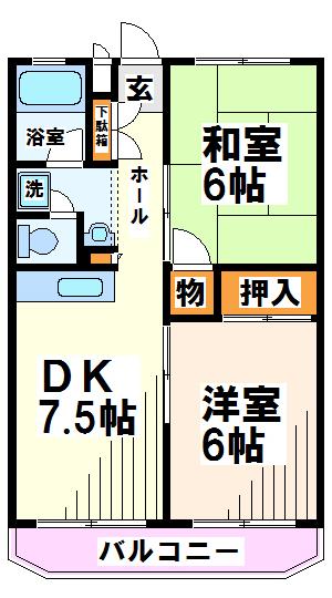 コーポ松本(西府)の間取り