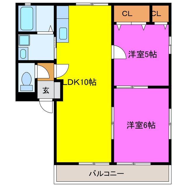 エスポワールＳの間取り