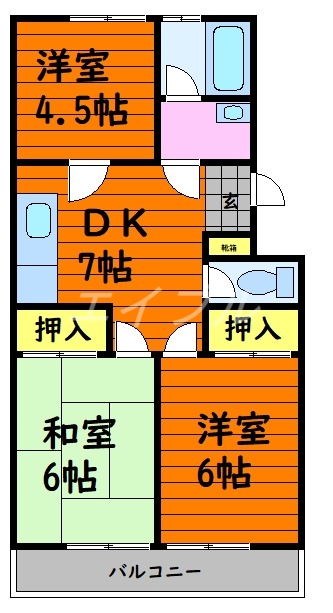 ガーデンヒルズ平野の間取り