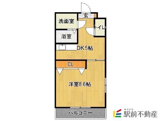 筑紫野市二日市中央のマンションの間取り