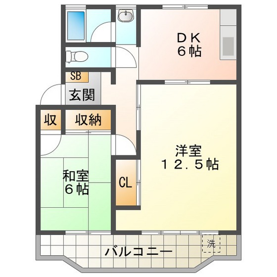 元町第１ハイツの間取り