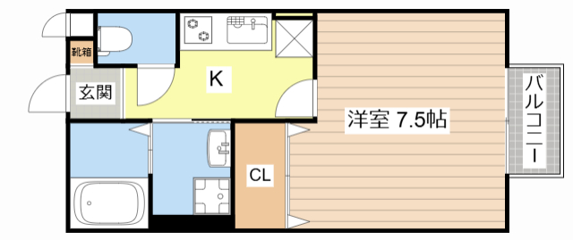 藤井ハイツ虫生野の間取り