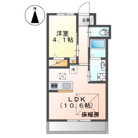 小田原市田島のマンションの間取り