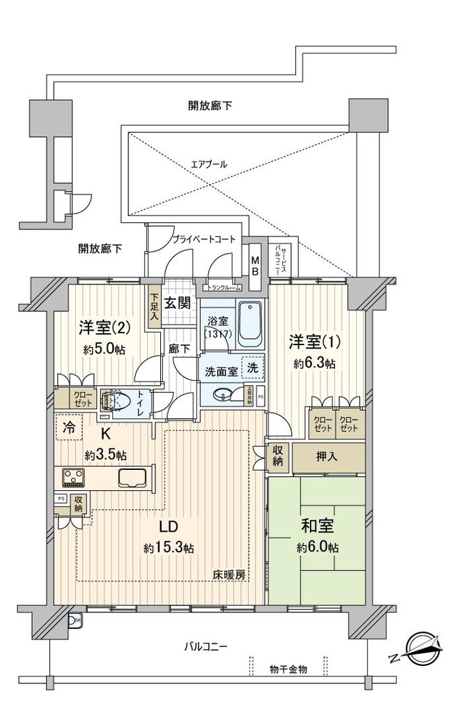 東京ベイスクエア・プリズムの間取り