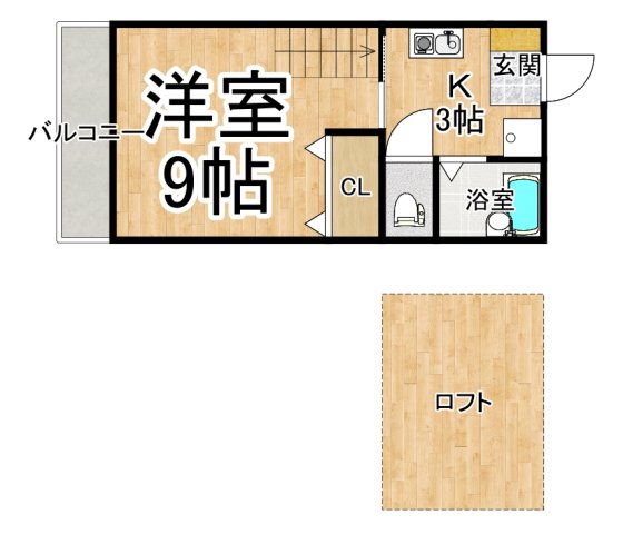 ドミールN竹原の間取り