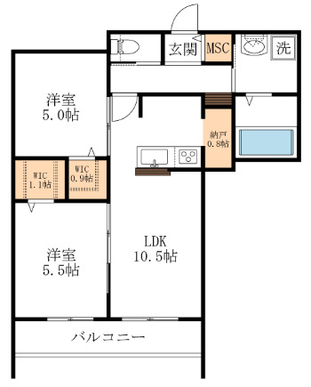 東京都練馬区石神井町５（マンション）の賃貸物件の間取り