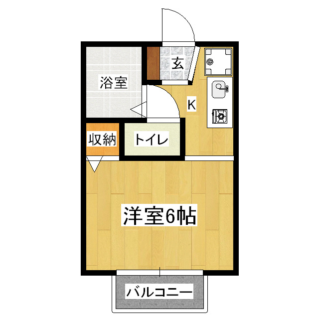 エメラルドグリーンの間取り
