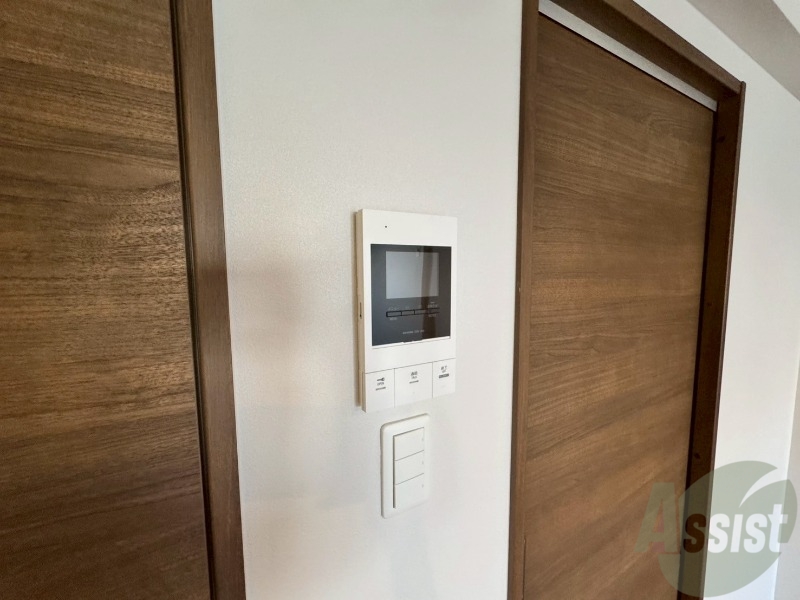 セキュリティ　インターホンです。オートロック付きで安心のマンションです。