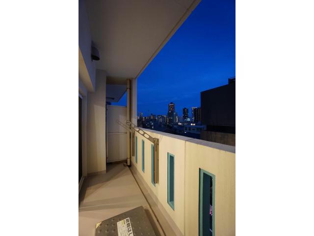 バルコニー　アクトタワーが望めます