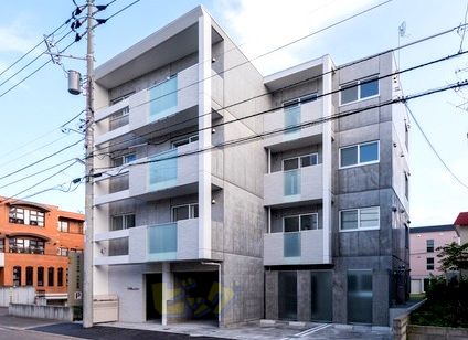 建物外観　都市ガス＆ネット無料採用の２ＬＤＫマンションです♪