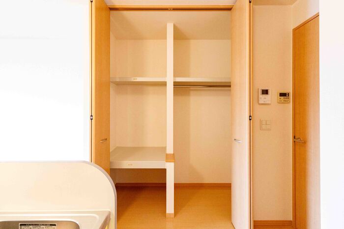 収納　大きなスペースがあり、収納には困りません