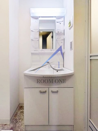 洗面設備　洗面台です。