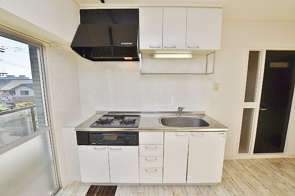 キッチン　★グリル付き3口システムキッチン★