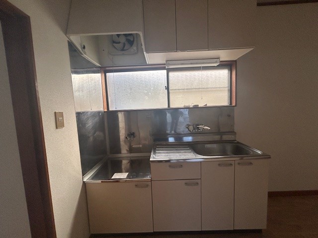 キッチン　ガスコンロ設置可でお料理らくらく