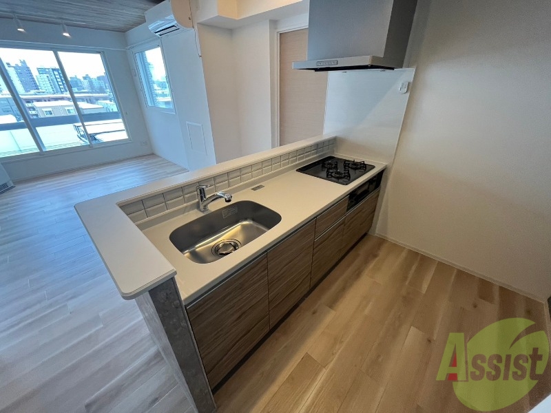 キッチン　システムキッチンなので、すぐお料理に使えます！