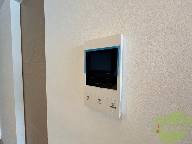 セキュリティ　ＴＶモニター付インターホンです。来客者の顔が見えるので安心！