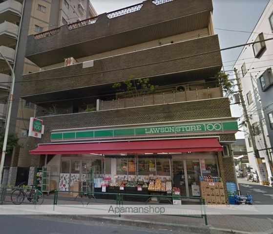 コンビニ　ローソンストア１００（コンビニ）まで149m