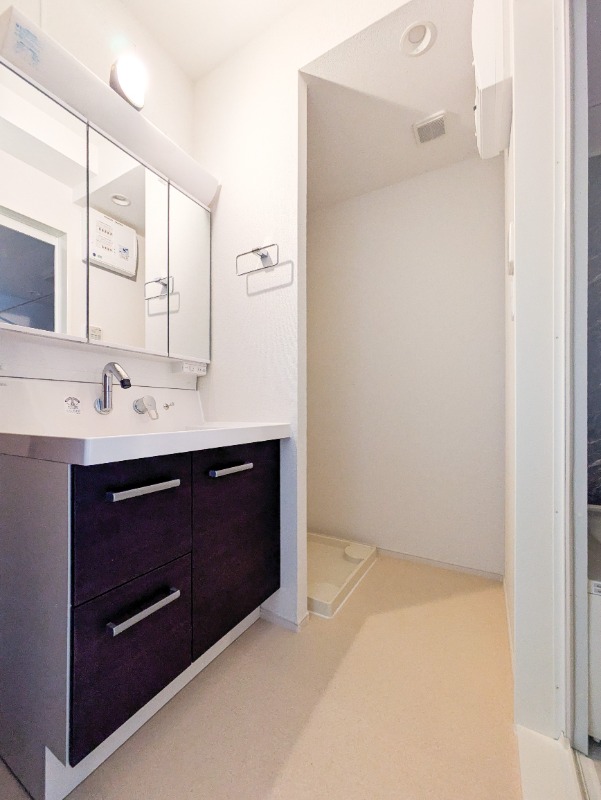 洗面設備　図面と現状に相違がある場合には現状を優先