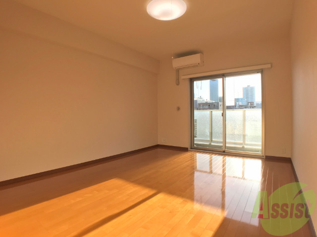 その他部屋・スペース　別の角度から洋室を撮影しました。２枚戸から陽が射しています。