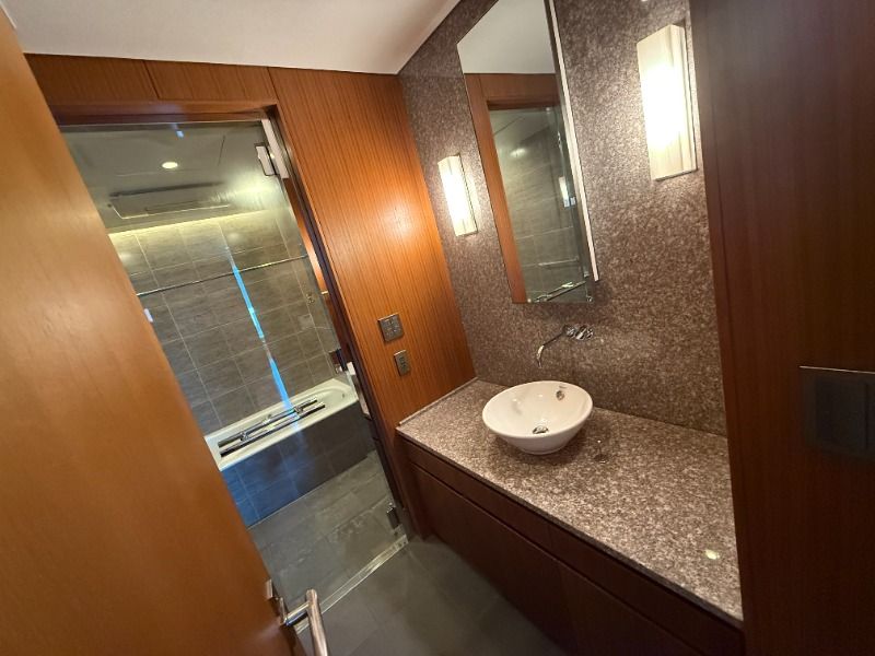 洗面設備　脱衣スペースもあります