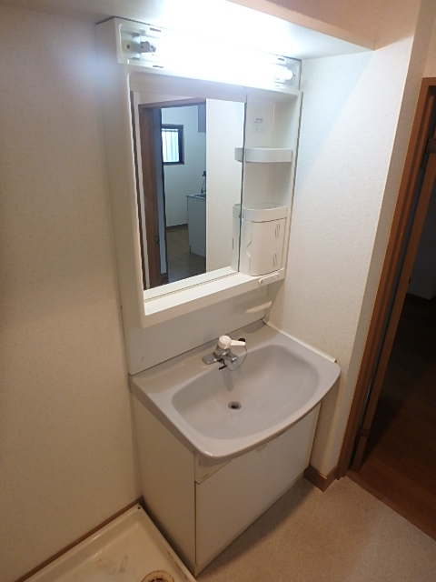 洗面設備　大きな洗面ボウルで朝の身支度も捗りますね。