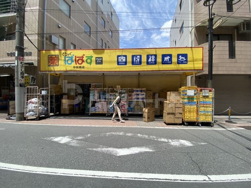 ドラックストア　どらっぐぱぱす中板橋店（ドラッグストア）まで240m