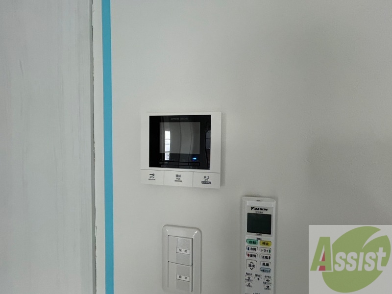 セキュリティ　インターホンで来客確認ができます。安心ですね。