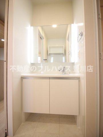 洗面設備　写真は同建築会社の新築別物件（イメージ）