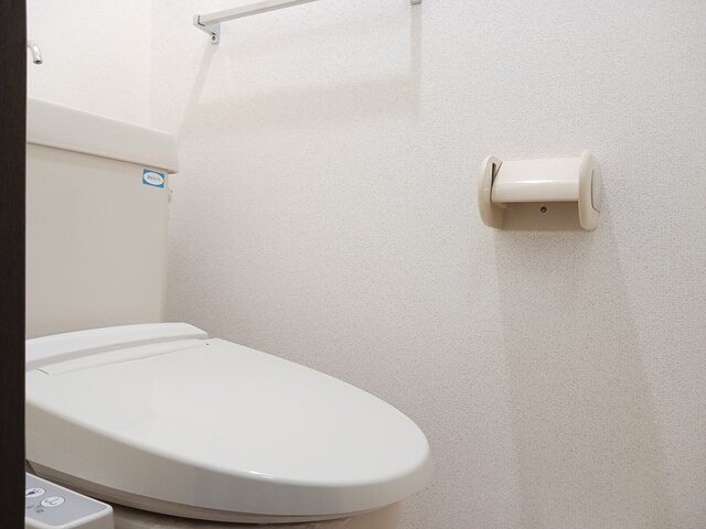 トイレ　落ち着いた色調のトイレです